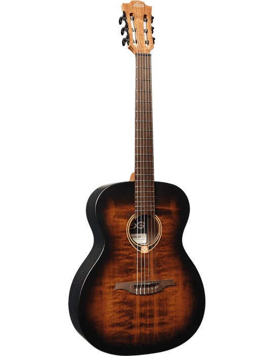 GUITARRA ACUSTICA LAG NYLON AUDITORIUM BLACK & BROWN