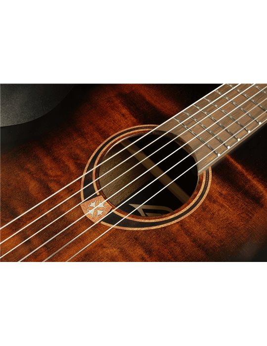 GUITARRA ACUSTICA LAG NYLON AUDITORIUM BLACK & BROWN