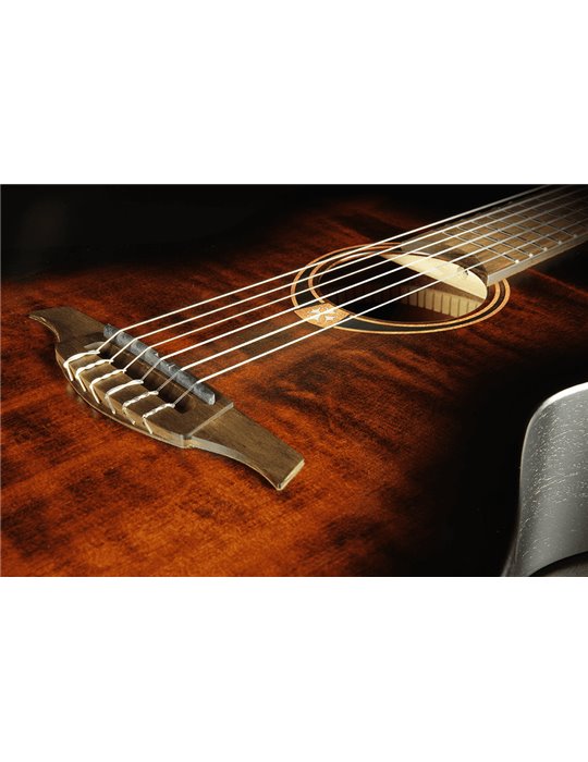 GUITARRA ACUSTICA LAG NYLON AUDITORIUM BLACK & BROWN