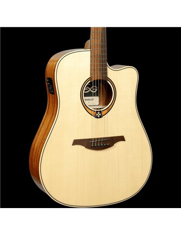 GUITARRA ACÚSTICA LÂG DREADNOUGHT CUTAWAY A/E TRAMONTANE 88 - NATURAL