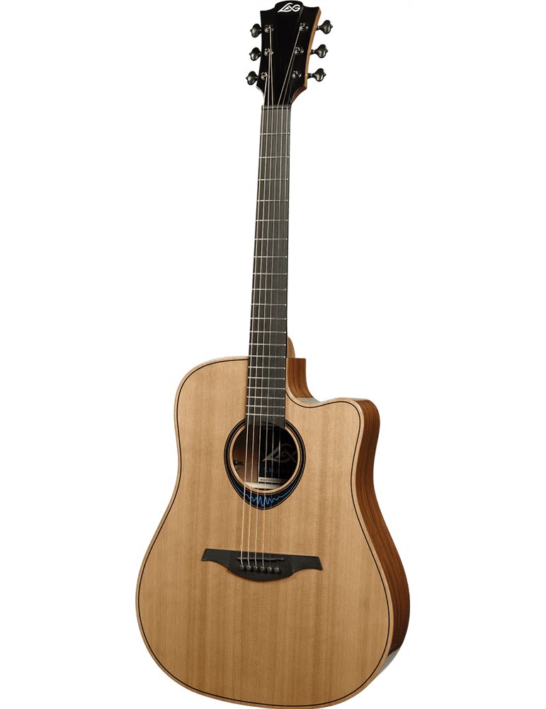 GUITARRA ACÚSTICA LÂG DREADNOUGHT CUTAWAY A/E BLUE WAVE 2