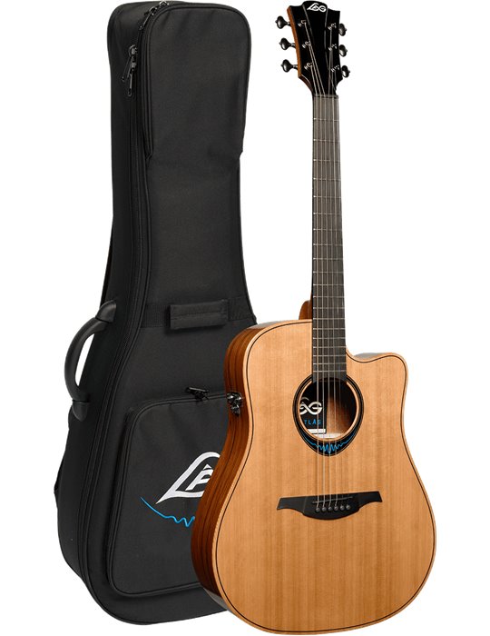 GUITARRA ACÚSTICA LÂG DREADNOUGHT CUTAWAY A/E BLUE WAVE 2