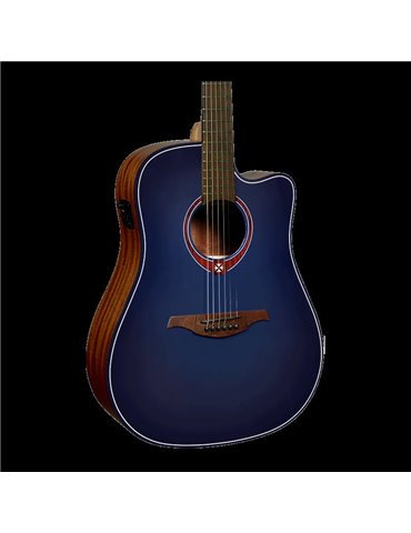 GUITARRA ACÚSTICA LAG DREADNOUGHT A/E CUTAWAY - EDICIÓN LIMITADA BLUE BURST