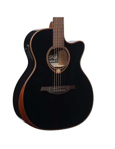 GUITARRA ACÚSTICA LAG AUDITORIUM A/E CUTAWAY - EDICIÓN LIMITADA BISEL - NEGRA