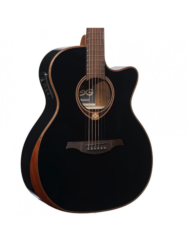 GUITARRA ACÚSTICA LAG AUDITORIUM A/E CUTAWAY - EDICIÓN LIMITADA BISEL - NEGRA