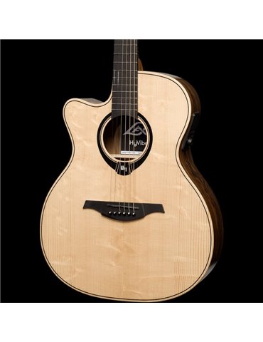 GUITARRA ACÚSTICA LAG AUDITORIUM HYVIBE H2 30 A/E CUTAWAY - ZURDOS