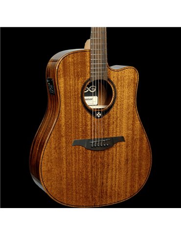 GUITARRA ACÚSTICA LÂG DREADNOUGHT CUTAWAY A/E TRAMONTANE 98 - CAOBA