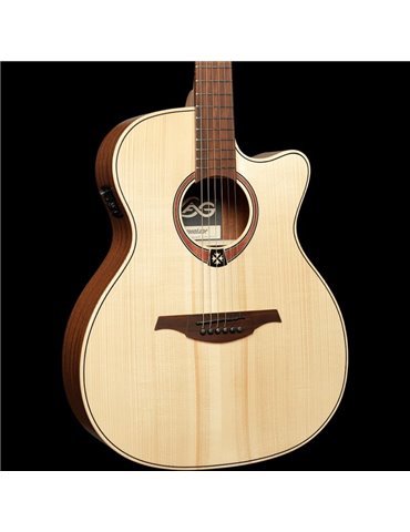 GUITARRA ACÚSTICA LÂG AUDITORIUM CUTAWAY TRAMONTANE 70 A/E - NATURAL