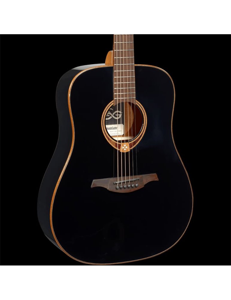 GUITARRA ACÚSTICA LÂG DREADNOUGHT TRAMONTANE 118 - NEGRA