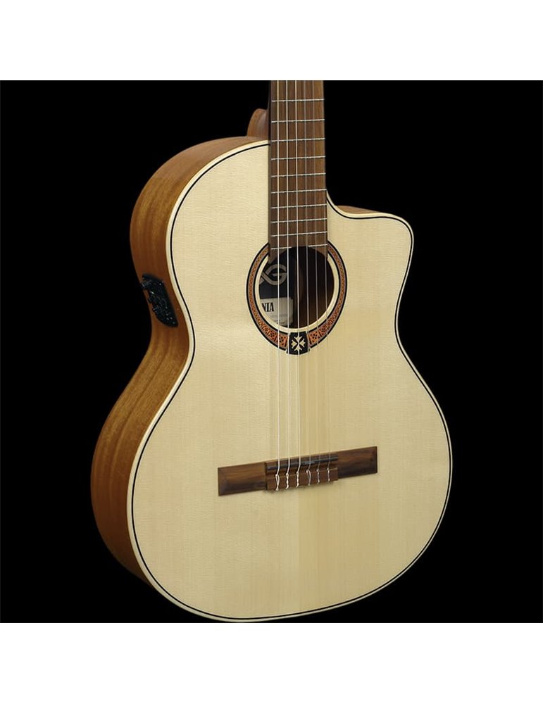 GUITARRA CLASICA LÂG CUTWAY A/E OCCITANIA 88 - 4/4