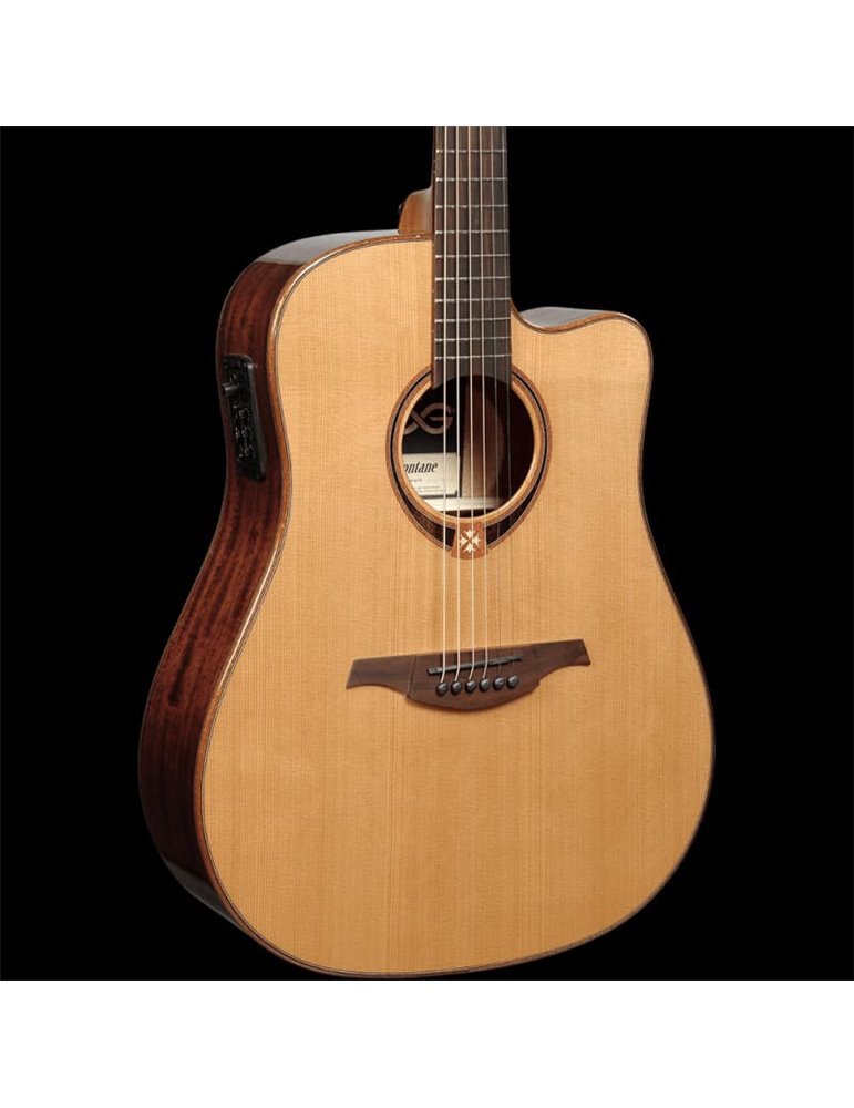 GUITARRA ACÚSTICA LÂG DREADNOUGHT CUTAWAY TRAMONTANE 118 A/E - NATURAL
