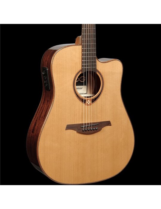 GUITARRA ACÚSTICA LÂG DREADNOUGHT CUTAWAY TRAMONTANE 118 A/E - NATURAL