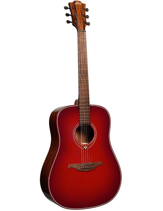 GUITARRA ACÚSTICA LAG DREADNOUGHT - EDICIÓN LIMITADA RED BURST