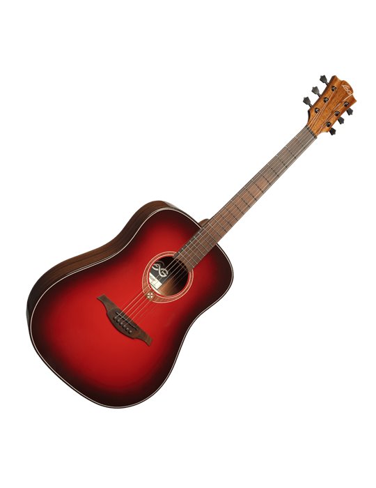 GUITARRA ACÚSTICA LAG DREADNOUGHT - EDICIÓN LIMITADA RED BURST