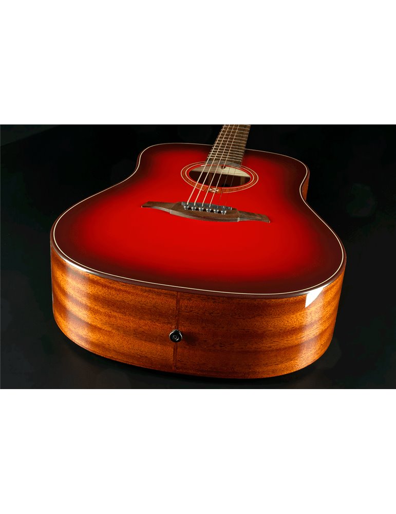 GUITARRA ACÚSTICA LAG DREADNOUGHT - EDICIÓN LIMITADA RED BURST