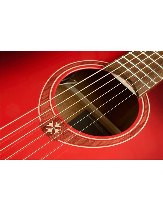 GUITARRA ACÚSTICA LAG DREADNOUGHT - EDICIÓN LIMITADA RED BURST