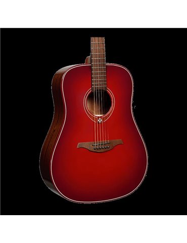 GUITARRA ACÚSTICA LAG DREADNOUGHT - EDICIÓN LIMITADA RED BURST