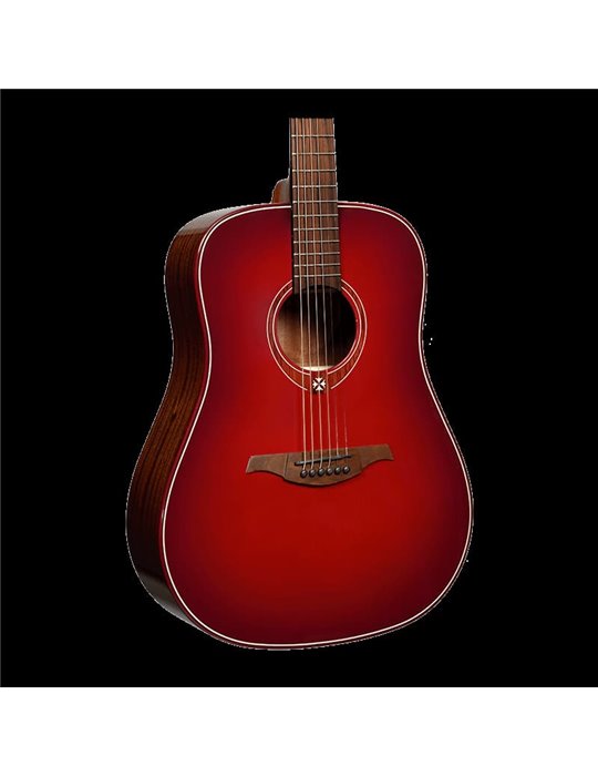 GUITARRA ACÚSTICA LAG DREADNOUGHT - EDICIÓN LIMITADA RED BURST