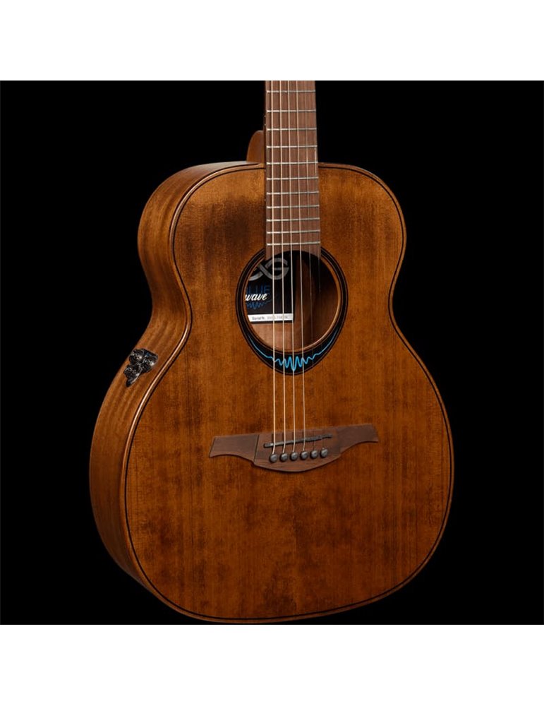 GUITARRA ACÚSTICA LÂG TRAVEL A/E BLUE WAVE 1 - MARRÓN