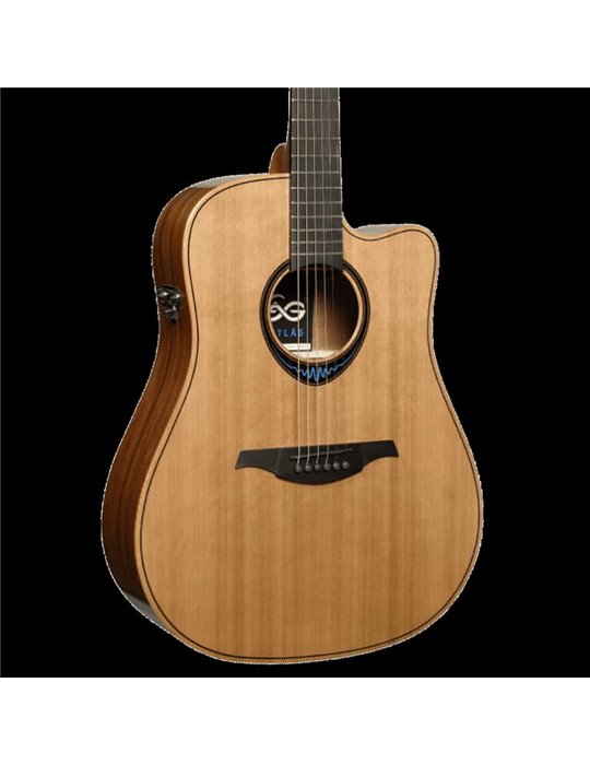 GUITARRA ACÚSTICA LÂG DREADNOUGHT CUTAWAY A/E BLUE WAVE 2