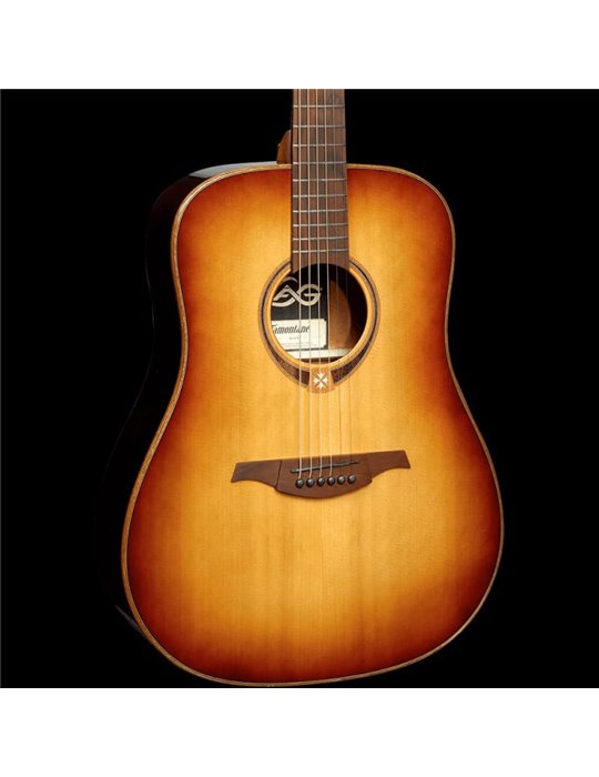 GUITARRA ACÚSTICA LÂG DREADNOUGHT TRAMONTANE 118 - BROWN SHADOW