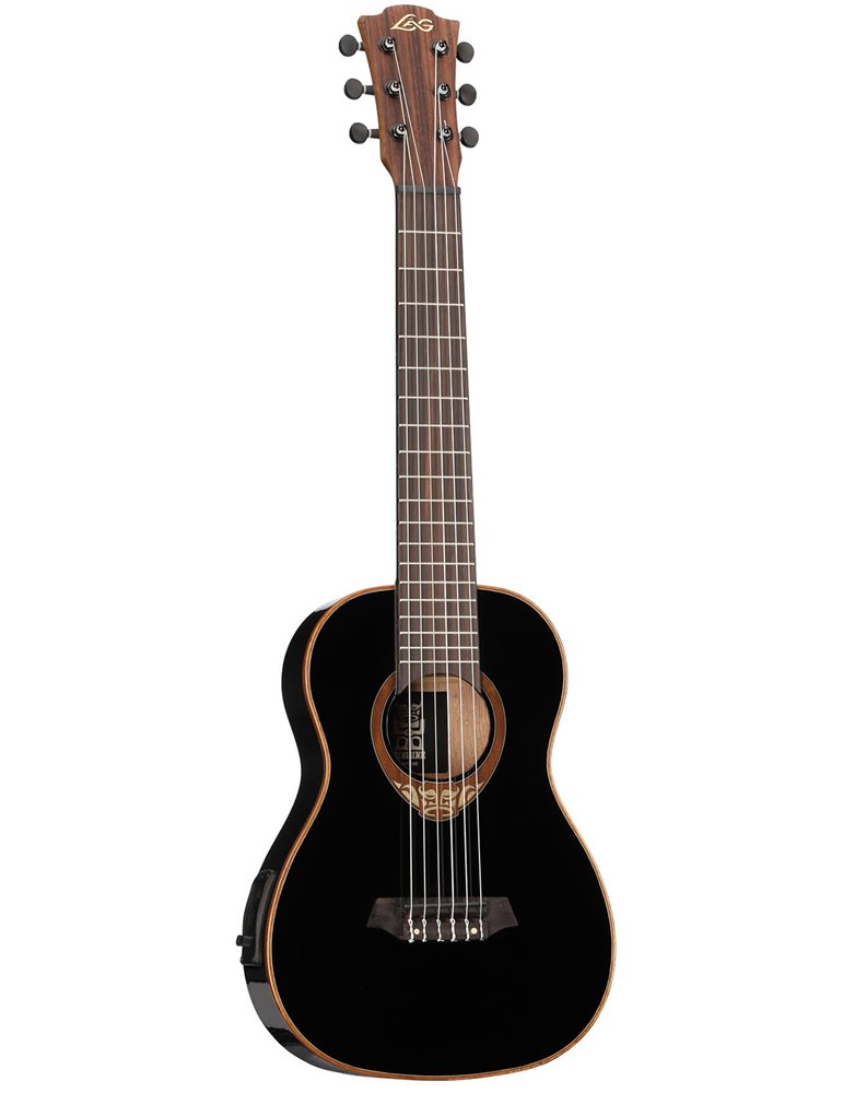 GUITARRA LAG TIKI UKU A/E CON FONDO ARQUEADO 