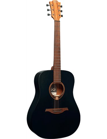 GUITARRA ACÚSTICA LÂG DREADNOUGHT TRAMONATANE 70 - NEGRO SATINADO 2