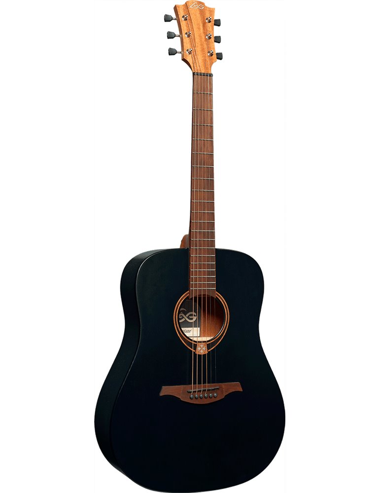 GUITARRA ACÚSTICA LÂG DREADNOUGHT TRAMONATANE 70 - NEGRO SATINADO