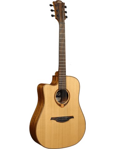 GUITARRA ACÚSTICA LÂG DREADNOUGHT CUTAWAY A/E TRAMONTANE 118 - NATURAL (ZURDOS) 2