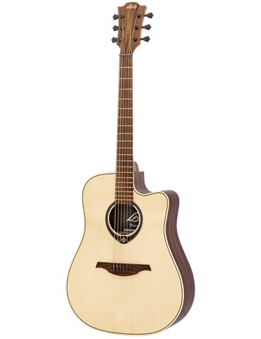 GUITARRA ACÚSTICA LÂG DREADNOUGHT CUTAWAY TRAMONTANE 218 A/E - NATURAL