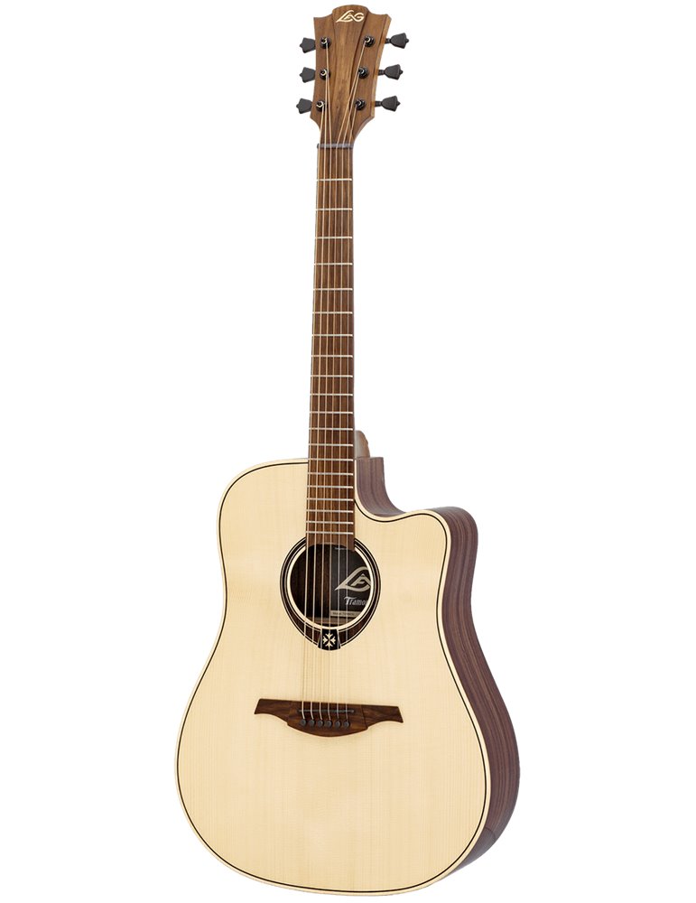 GUITARRA ACÚSTICA LÂG DREADNOUGHT CUTAWAY TRAMONTANE 218 A/E - NATURAL