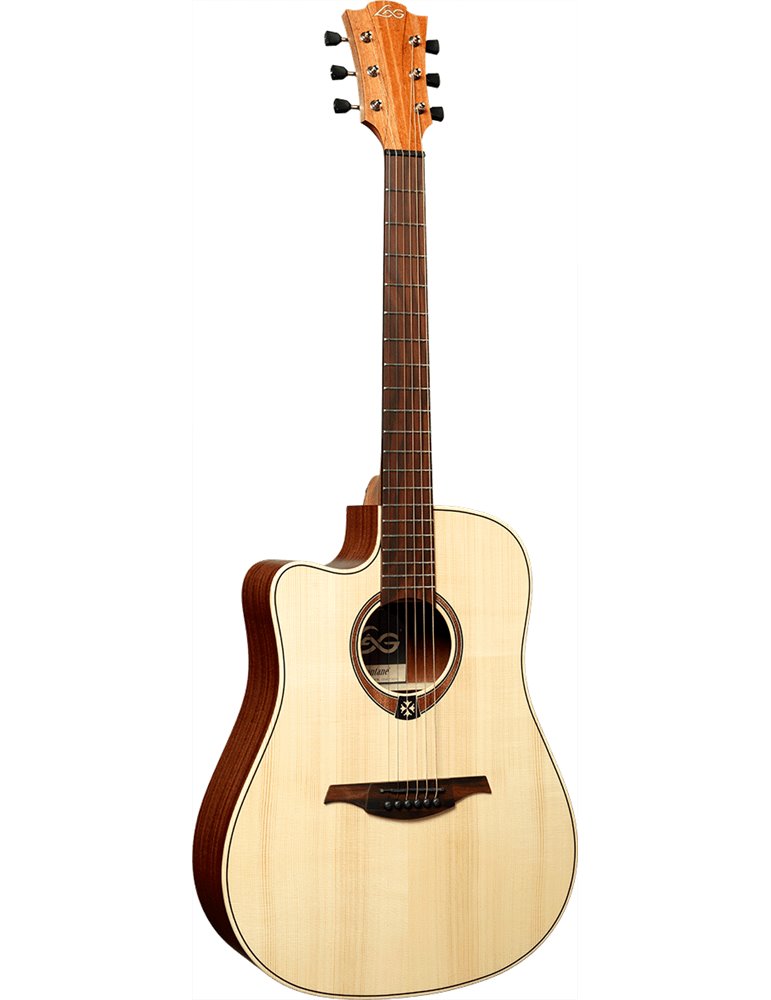 GUITARRA ELECTRO-ACUSTICA LAG DREADNOUGHT CUTAWAY NATURAL ZURDOS