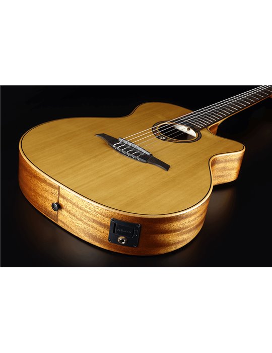 GUITARRA ACUSTICA NYLON LAG AUDITORIUM SLIM Cutaway Red Cedar - Khaya