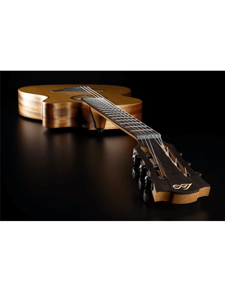 GUITARRA ACUSTICA NYLON LAG AUDITORIUM SLIM Cutaway Red Cedar - Khaya