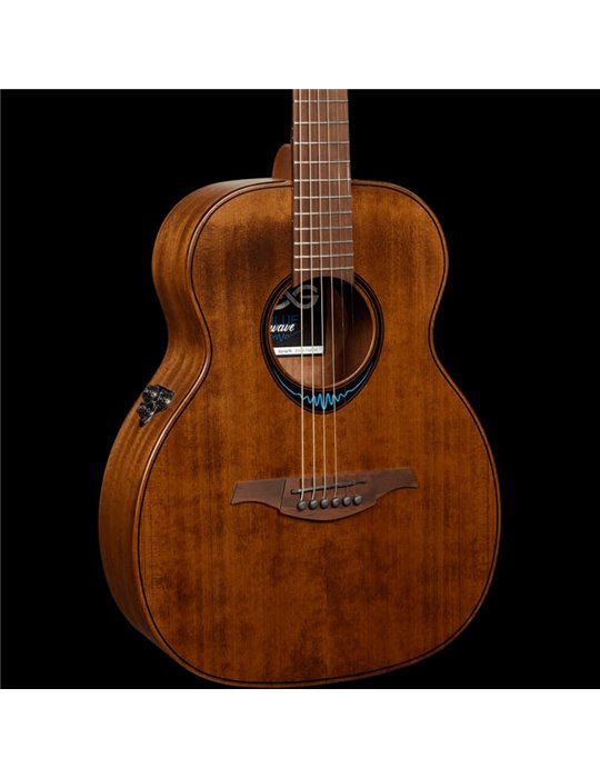 GUITARRA ACÚSTICA LÂG TRAVEL A/E BLUE WAVE 1 - MARRÓN