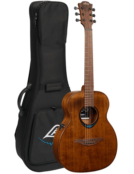 GUITARRA ACÚSTICA LÂG TRAVEL A/E BLUE WAVE 1 - MARRÓN
