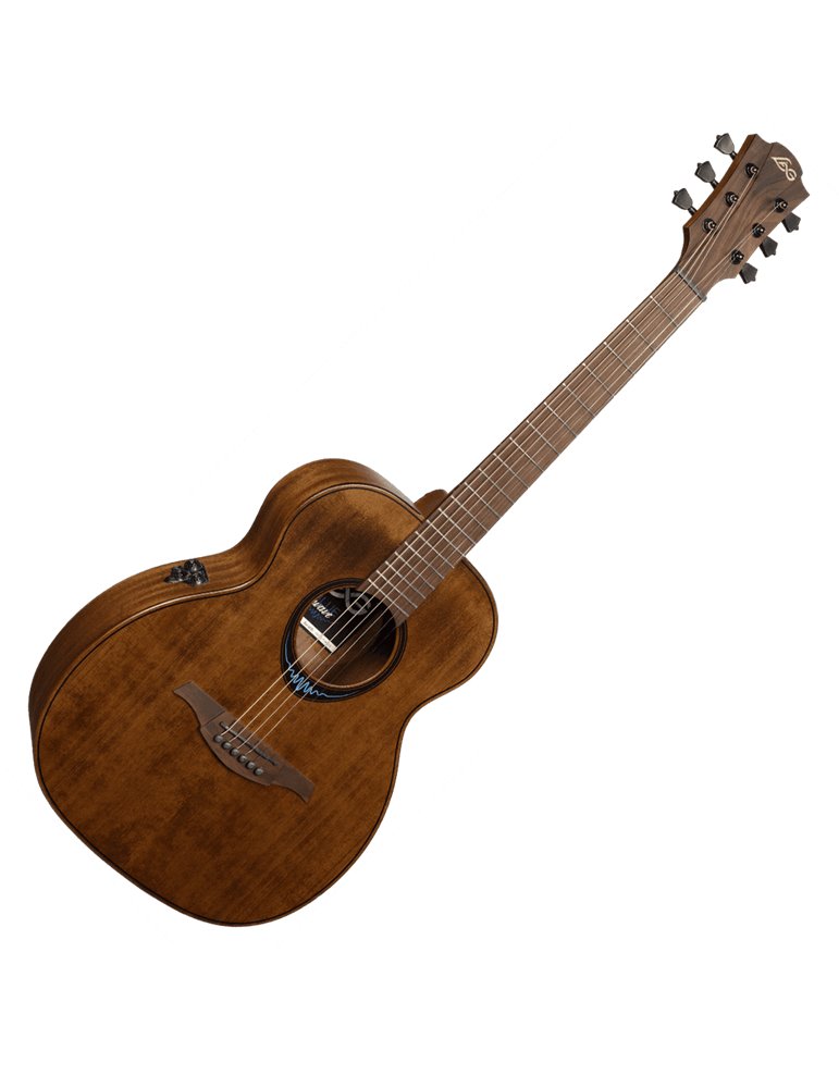 GUITARRA ACÚSTICA LÂG TRAVEL A/E BLUE WAVE 1 - MARRÓN