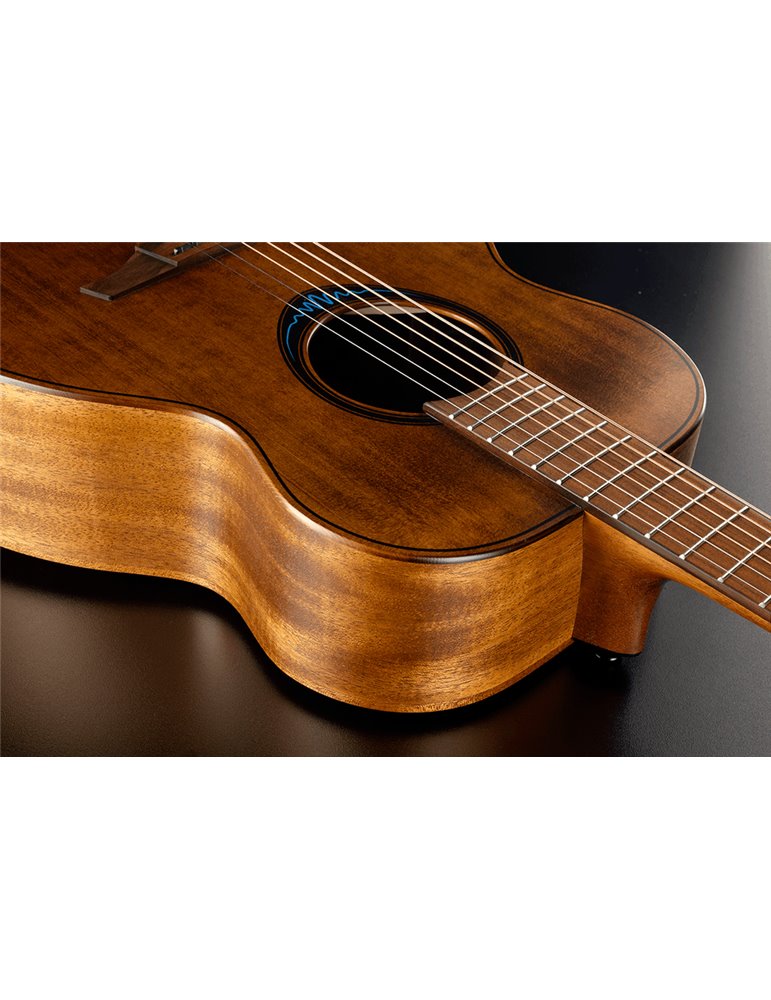 GUITARRA ACÚSTICA LÂG TRAVEL A/E BLUE WAVE 1 - MARRÓN