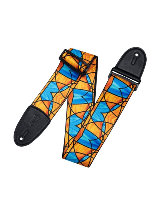 Correa Levy's Stained Glass Series Poly 3" - Naranja y Azul