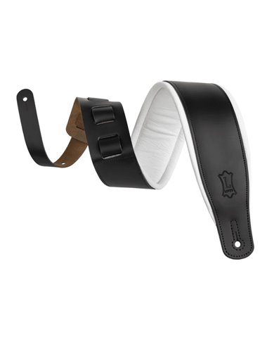 Correa Levy´s Amped Leather Series 3" - Negra y Blanca