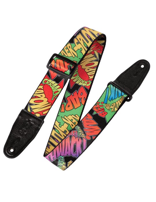 Correa Levy's poliéster Graphic Waves Series 2" - Onomatopeyas de cómic