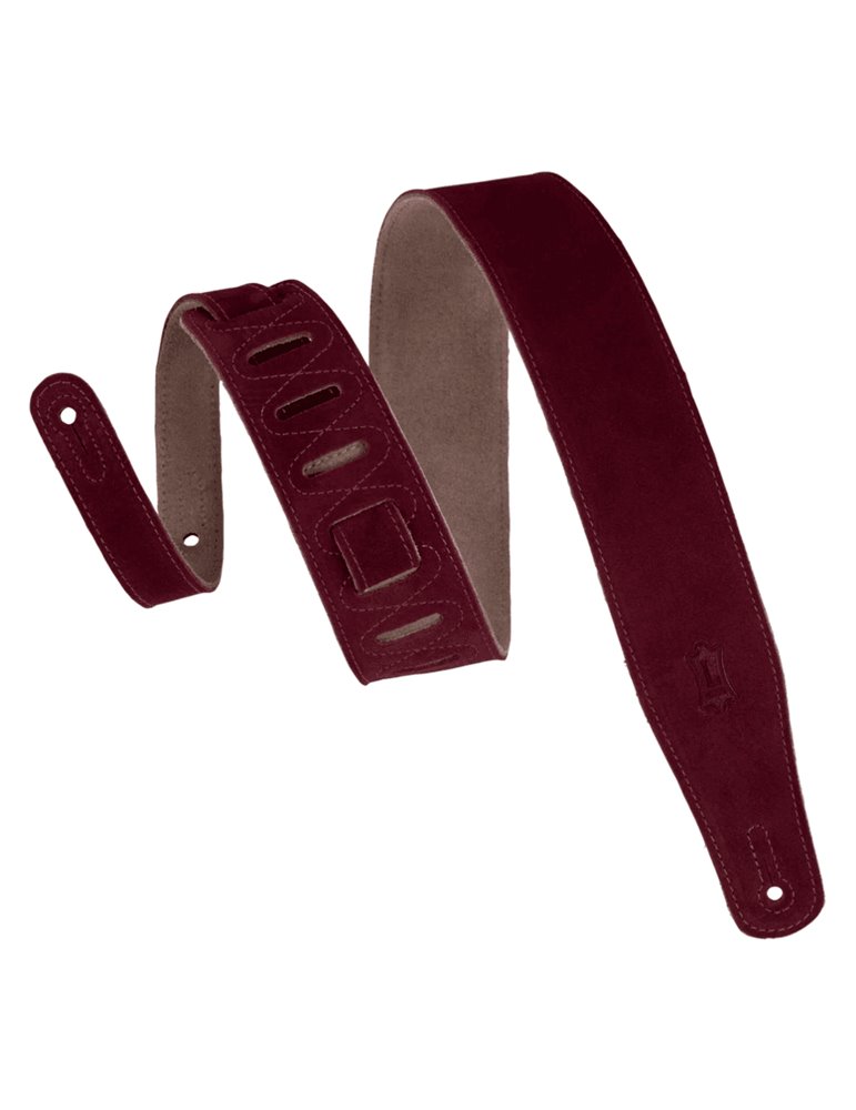 Correa Levy's Simply Suede Series 2 ½" - reverso de ante - Burdeos