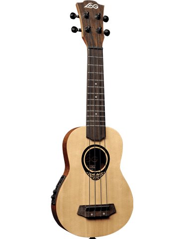 UKELELE LAG TIKI UKU BABY SOPRANO ELECTRO-ACUSTICO Slim Arch Back