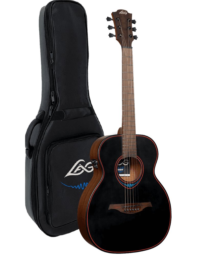 GUITARRA ACÚSTICA LÂG TRAVEL A/E  BLUE WAVE 1