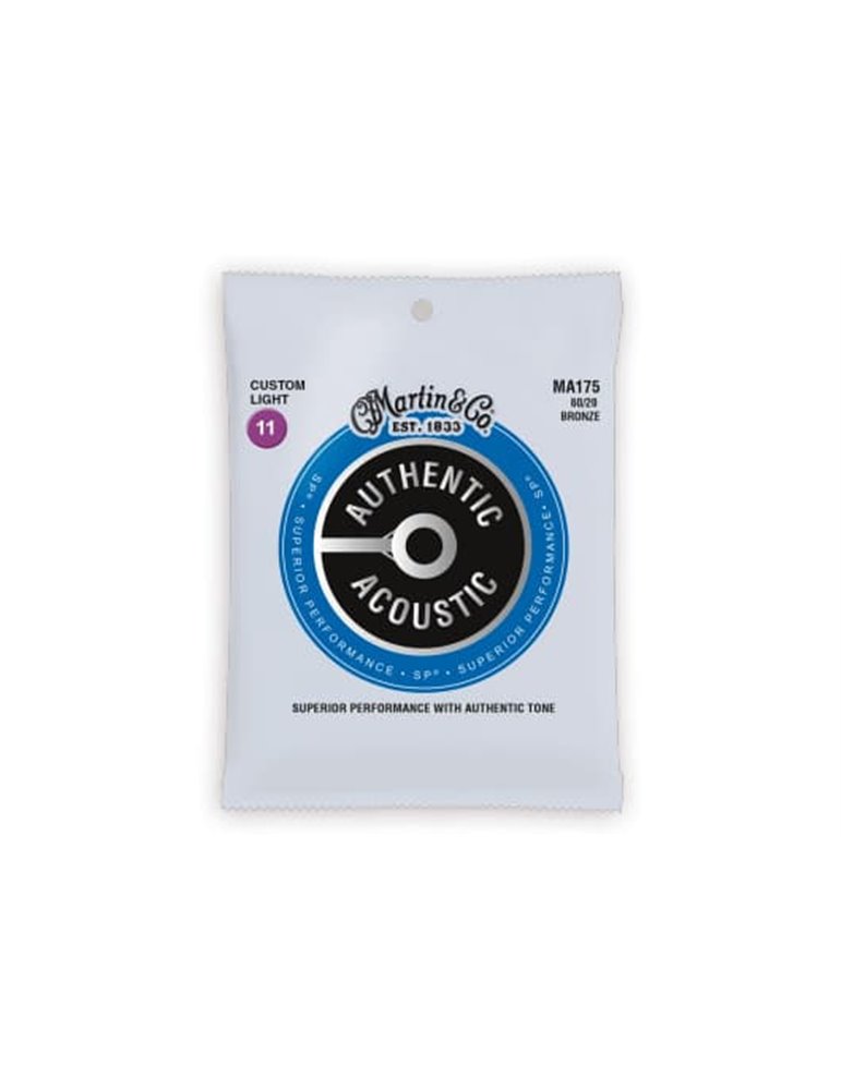 JUEGO ACÚSTICA AUTHENTIC SP BRONZE 80/20 CUSTOM LIGHT 11-52