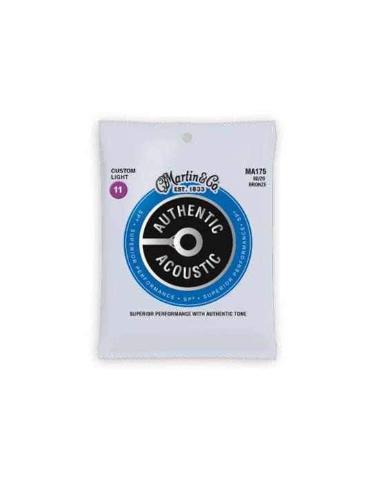 JUEGO ACÚSTICA AUTHENTIC SP BRONZE 80/20 CUSTOM LIGHT 11-52