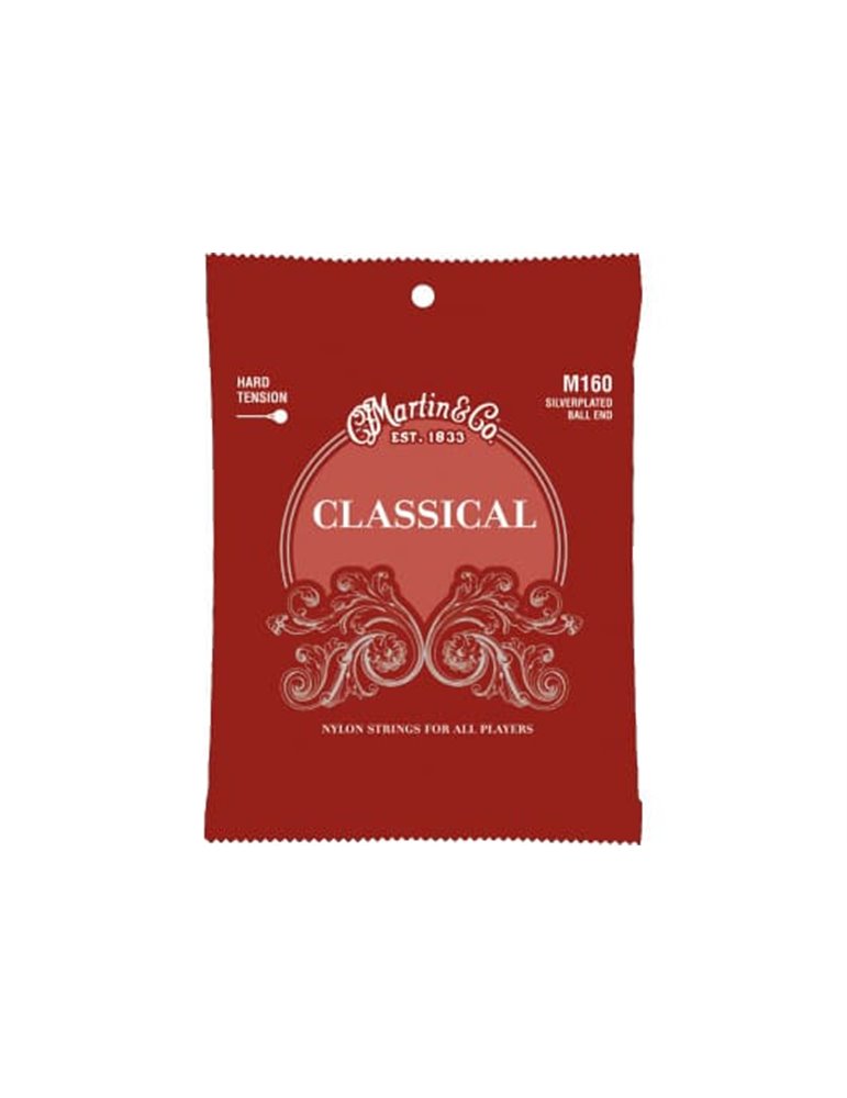 JUEGO NYLON CLASSICAL CLEAR & SILVER (Ball End) TENSIÓN ALTA 28-43