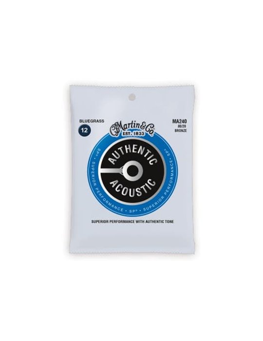 JUEGO ACÚSTICA AUTHENTIC SP BRONZE 80/20 BLUEGRASS 12-56