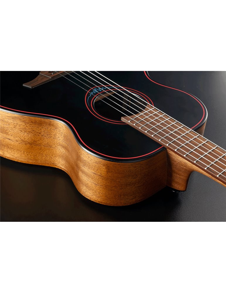 GUITARRA ACÚSTICA LÂG TRAVEL NYLON  A/E BLUE WAVE 1