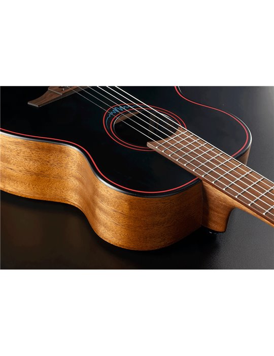 GUITARRA ACÚSTICA LÂG TRAVEL NYLON  A/E BLUE WAVE 1